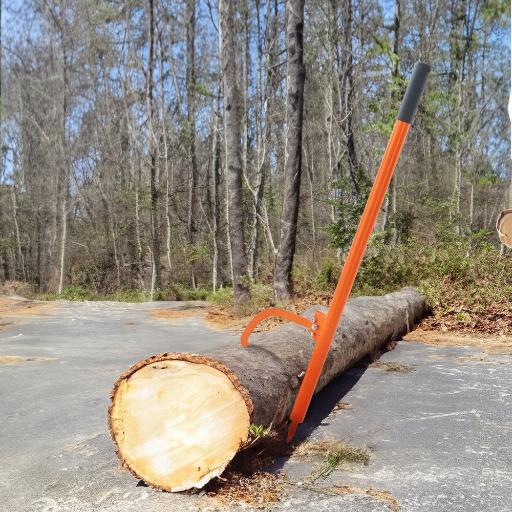 VEVOR Log Peavey, 46.5 in, Metal Handle Log Lifter, Heavy Duty Log Roller with Max 19 in Opening, Rust-Resistant Log