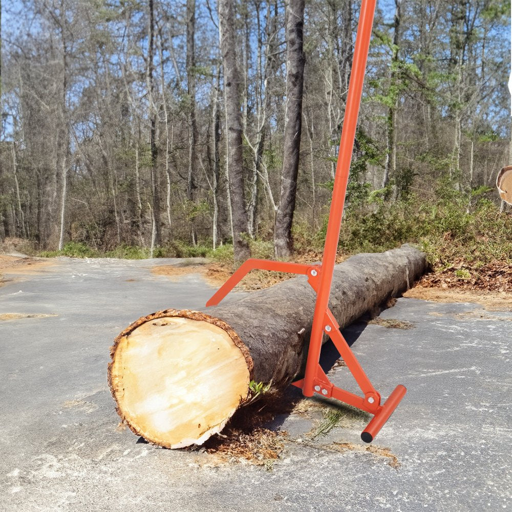 VEVOR Timberjack, 46.5 in, Heavy Duty Steel Log Roller, Log Lifter with Adjustable Cant Hook, Logging Tools Log Jack