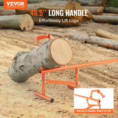 VEVOR Timberjack, 46.5 in, Heavy Duty Steel Log Lifter, Log Roller with Adjustable Cant Hook, Logging Tools Log Jack