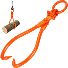 VEVOR Log Skidding Tongs, 18 inch 2 Claw Log Lifting Tongs, Heavy Duty Steel Lumber Skidding Tongs, 772 lbs/350 kg