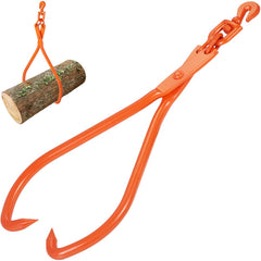 VEVOR Log Skidding Tongs, 32 inch 2 Claw Log Lifting Tongs, Heavy Duty Rotating Steel Lumber Skidding Tongs, 1543