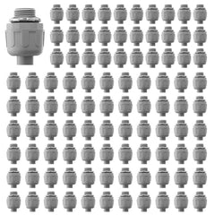 VEVOR 1/2 in 100 pcs Liquid Tight Connector Non-Metallic Conduit Fitting Connector