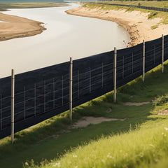 VEVOR Silt Fence Fabric Roll, 2 x 100 ft Backed Wire Silt Fence, Erosion Control Fencing for Sediment Retention