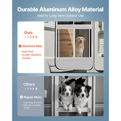 VEVOR RV Screen Door Protector, 24 x 26 inch Door Grille, Easy to Install and Disassemble, Reinforced Breathable
