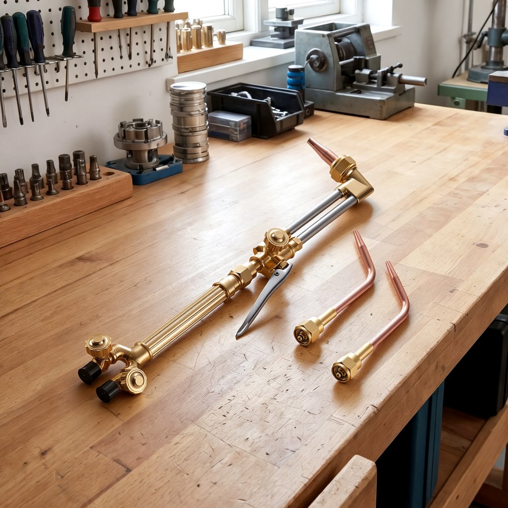 VEVOR Oxygen Acetylene Torch Kit with Check Valves, Gas Welding Cutting Torch Kit, Professional Oxy Acetylene Brazing