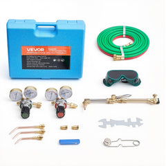VEVOR Oxygen Acetylene Torch Kit with Check Valves, Gas Welding Cutting Torch Kit, Portable Oxy Acetylene Brazing Set