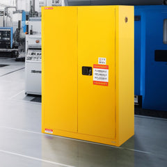 VEVOR Flammable Safety Cabinet, 45 Gal, Cold-Rolled Steel Flammable Liquid Storage Cabinet, 42.9 x 18.1 x 65.2 in
