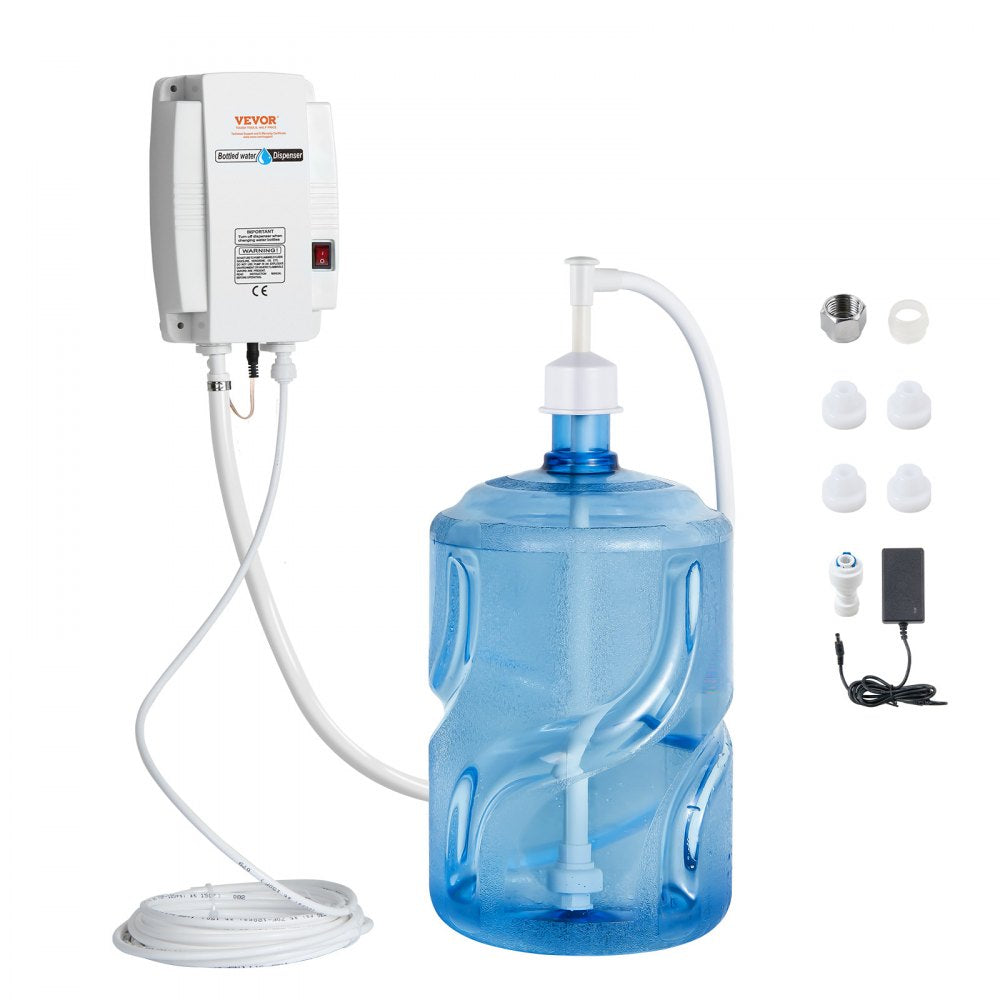 VEVOR Bottled Water Dispenser Pump System, 5 Gallon Dispensing System, Automatic Electric Water Dispenser, Single Inlet