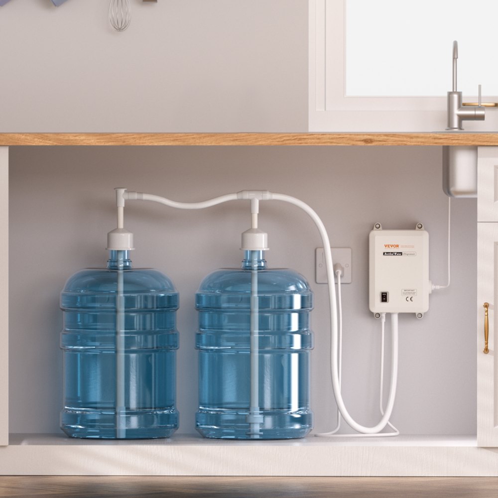 VEVOR Bottled Water Dispenser Pump System, 2x5 Gallon Dispensing System, Automatic Electric Water Dispenser