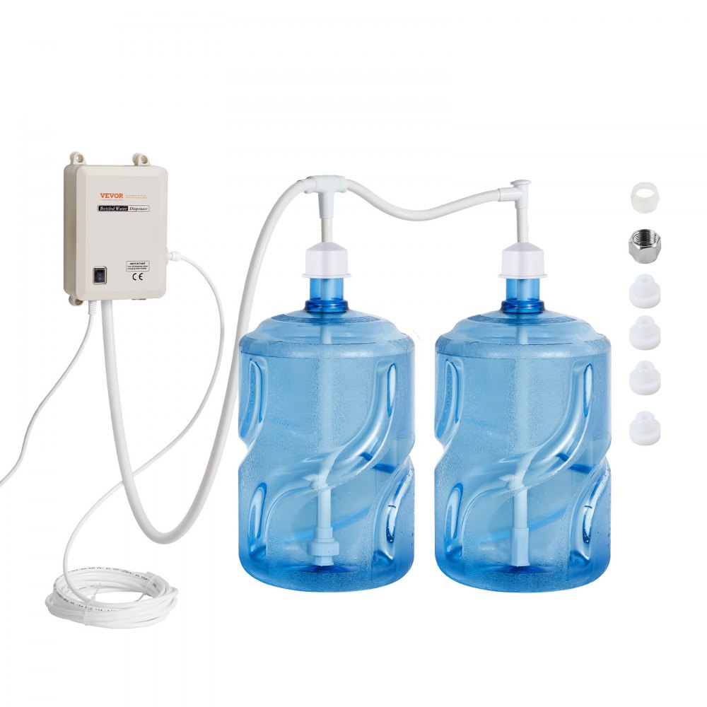 VEVOR Bottled Water Dispenser Pump System, 2x5 Gallon Dispensing System, Automatic Electric Water Dispenser