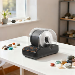 VEVOR Rock Tumbler, 3 lb Rock Polishing Machine, Rocks Tumbling Kit with 4-Speed Adjustment, 1-9 Day Timer, PC Sound