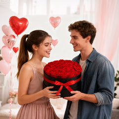VEVOR Forever Flowers, 27 Preserved Roses in a Box, Eternal Flowers Immortal Bouquet Birthday Present for Delivery