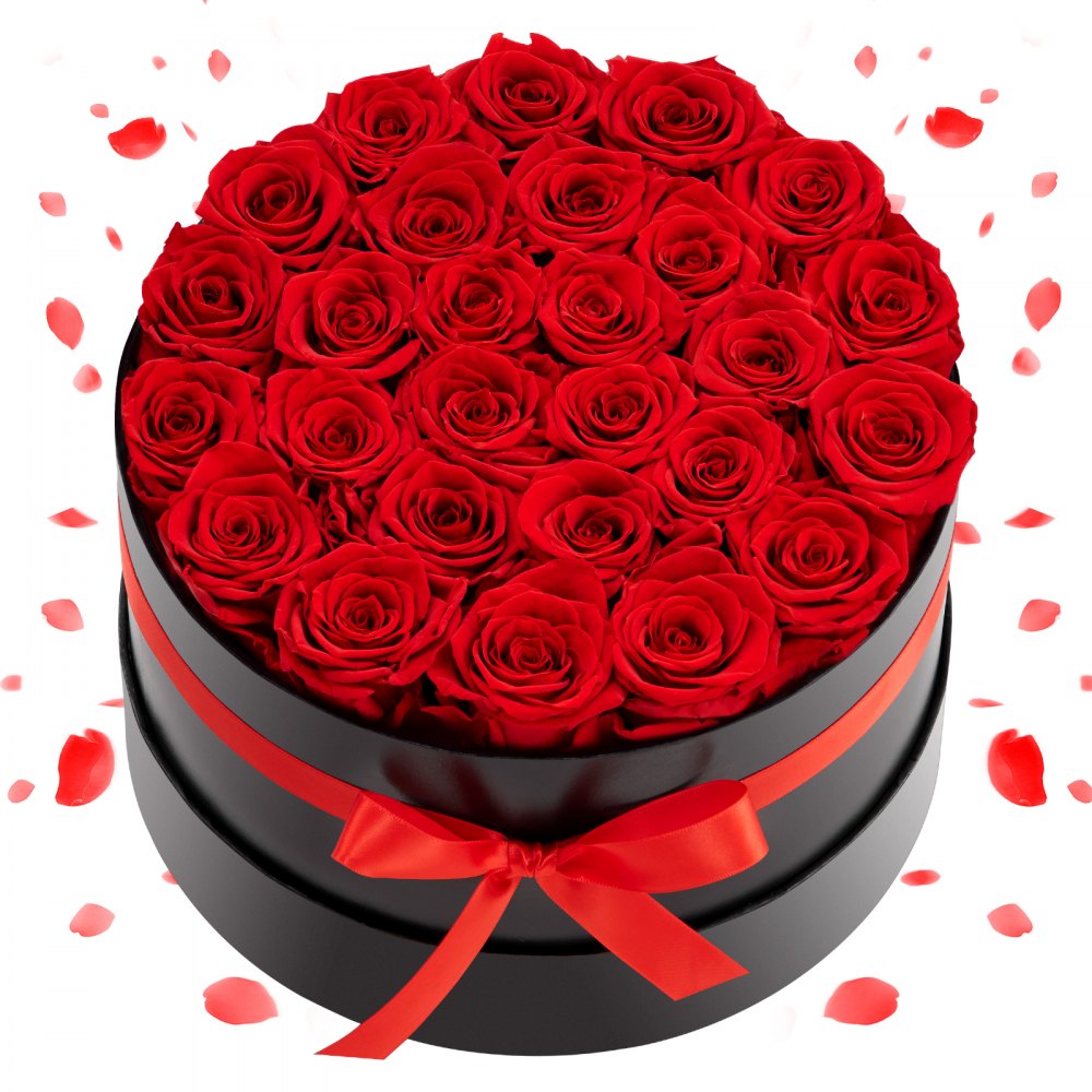 VEVOR Forever Flowers, 27 Preserved Roses in a Box, Eternal Flowers Immortal Bouquet Birthday Present for Delivery