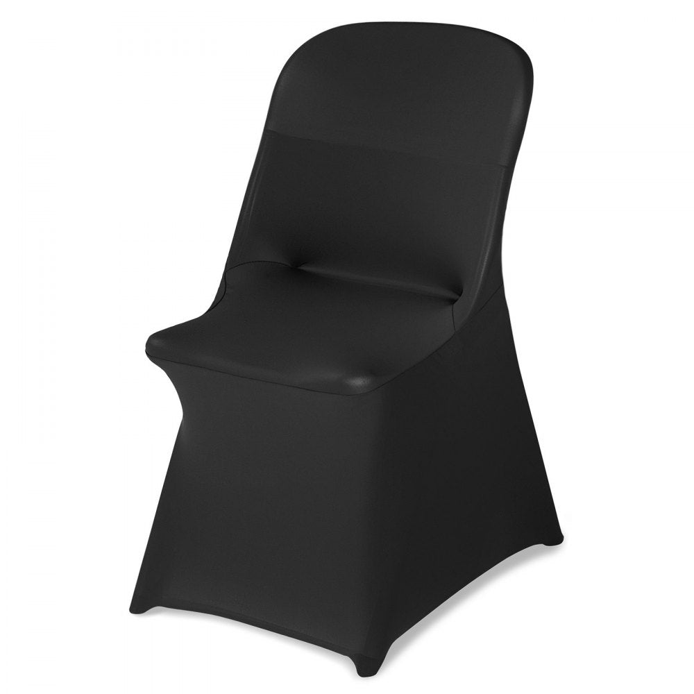 VEVOR 30 Pcs Black Chair Covers, Polyester Spandex Chair Cover, Stretch Slipcovers for Wedding Party Dining Banquet