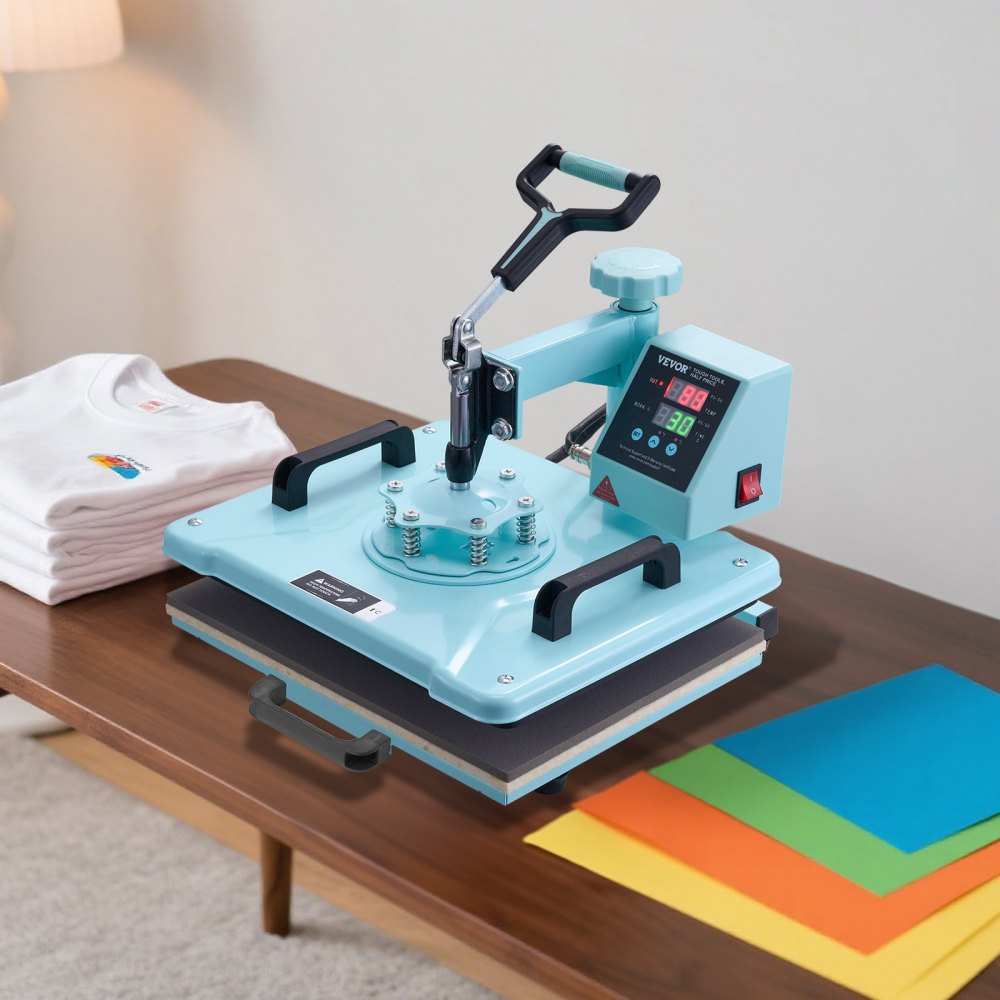 VEVOR Heat Press Machine, 12 x 15 inch, 5 in 1 Heat Transfer Machine with 30 oz Tumbler Press, 360° Swing Away T-Shirt