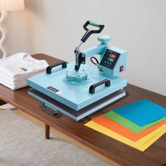 VEVOR Heat Press Machine, 15 x 15 inch, 5 in 1 Heat Transfer Machine with 30 oz Tumbler Press, 360° Swing Away T-Shirt