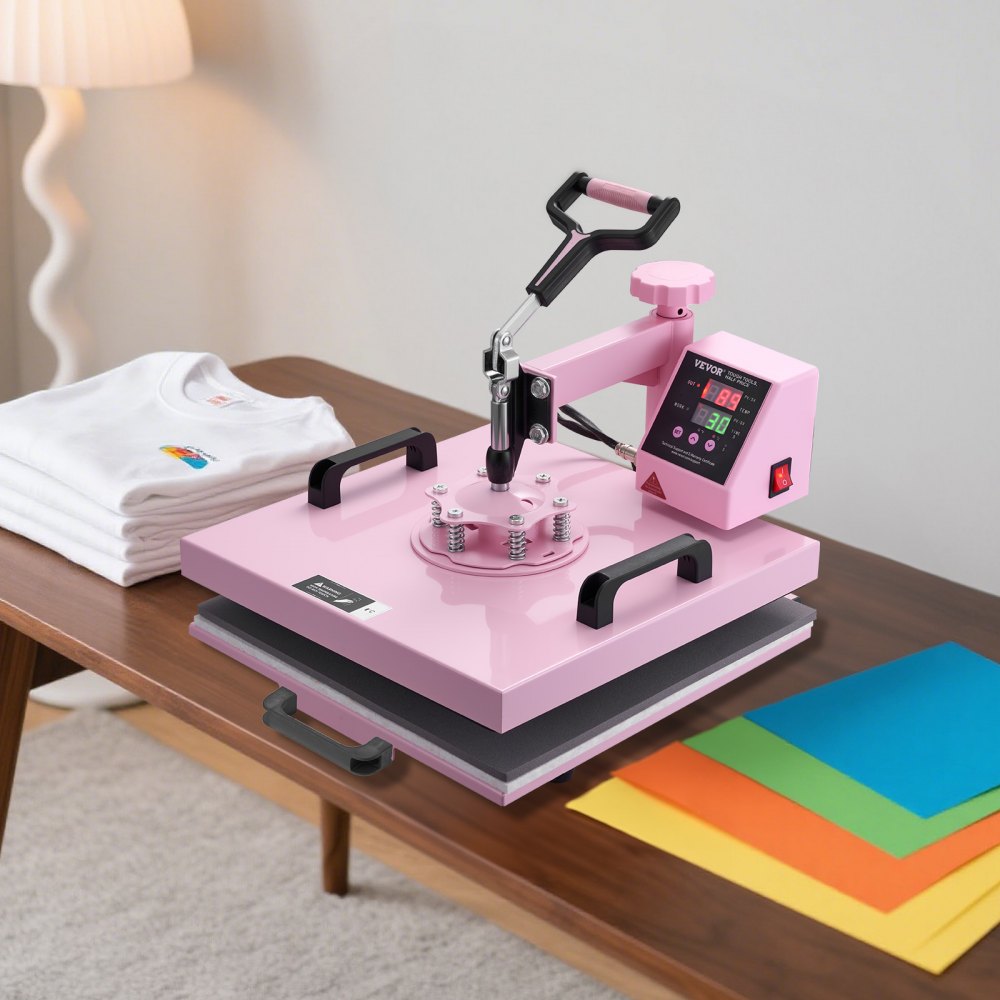VEVOR Heat Press Machine, 15 x 15 inch, 5 in 1 Heat Transfer Machine with 30 oz Tumbler Press, 360° Swing Away T-Shirt