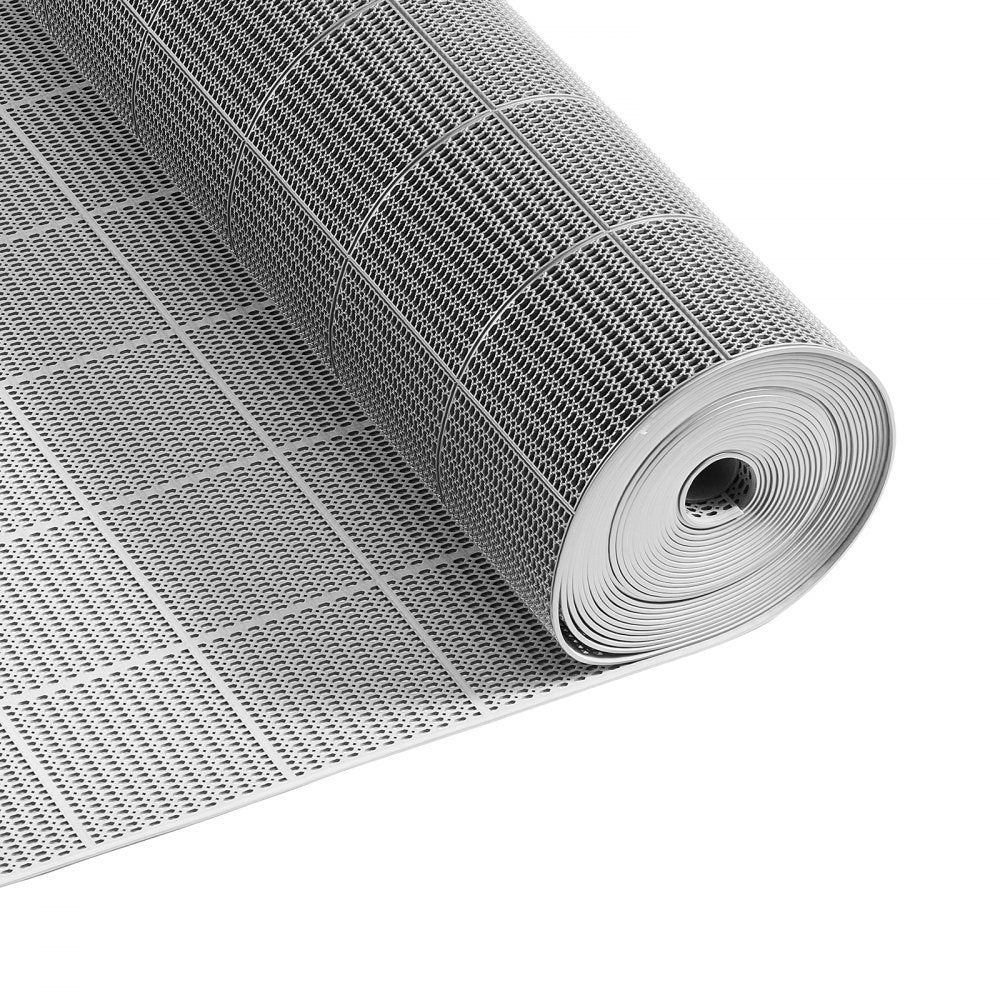 VEVOR Drainage Mat, 3 x 50 ft, PVC Non Slip Commercial Floor Mat, Wet Area Water Drain Splash Matting Hollow Doormat