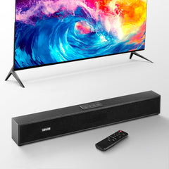 VEVOR Sound Bar for Smart TV, 2.0 Channel, 24-Inch Compact Soundbar TV Speakers for Projector, Bluetooth AUX