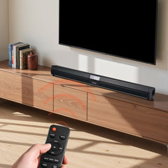 VEVOR Sound Bar for Smart TV, 2.0 Channel, 32-Inch Compact Soundbar TV Speakers for Projector, Bluetooth AUX