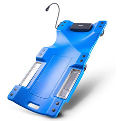 VEVOR 40 in Mechanic Creeper with LED Light, Low Profile Plastic Garage Creeper, 350 lbs Under Car Rolling Creeper with