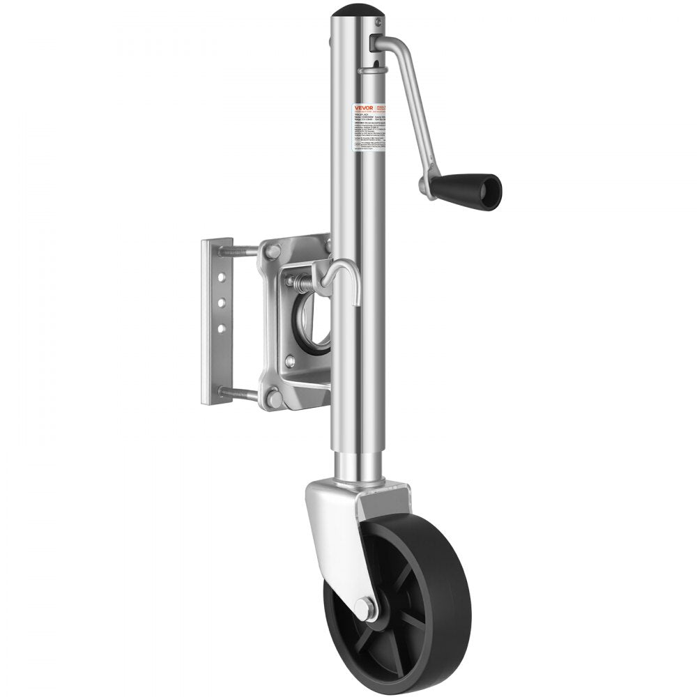 VEVOR Trailer Jack with Wheel, 1000 lbs Load Capacity, Heavy Duty Swivel Boat Trailer Jack with PP Single Wheel &