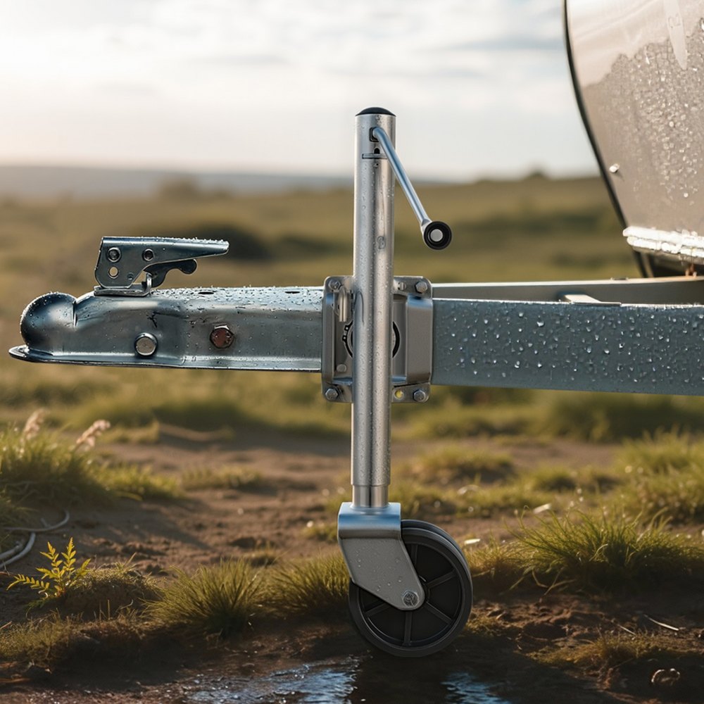 VEVOR Trailer Jack with Wheel, 2000 lbs Load Capacity, Heavy Duty Swivel Boat Trailer Jack with PP Dual Wheel &