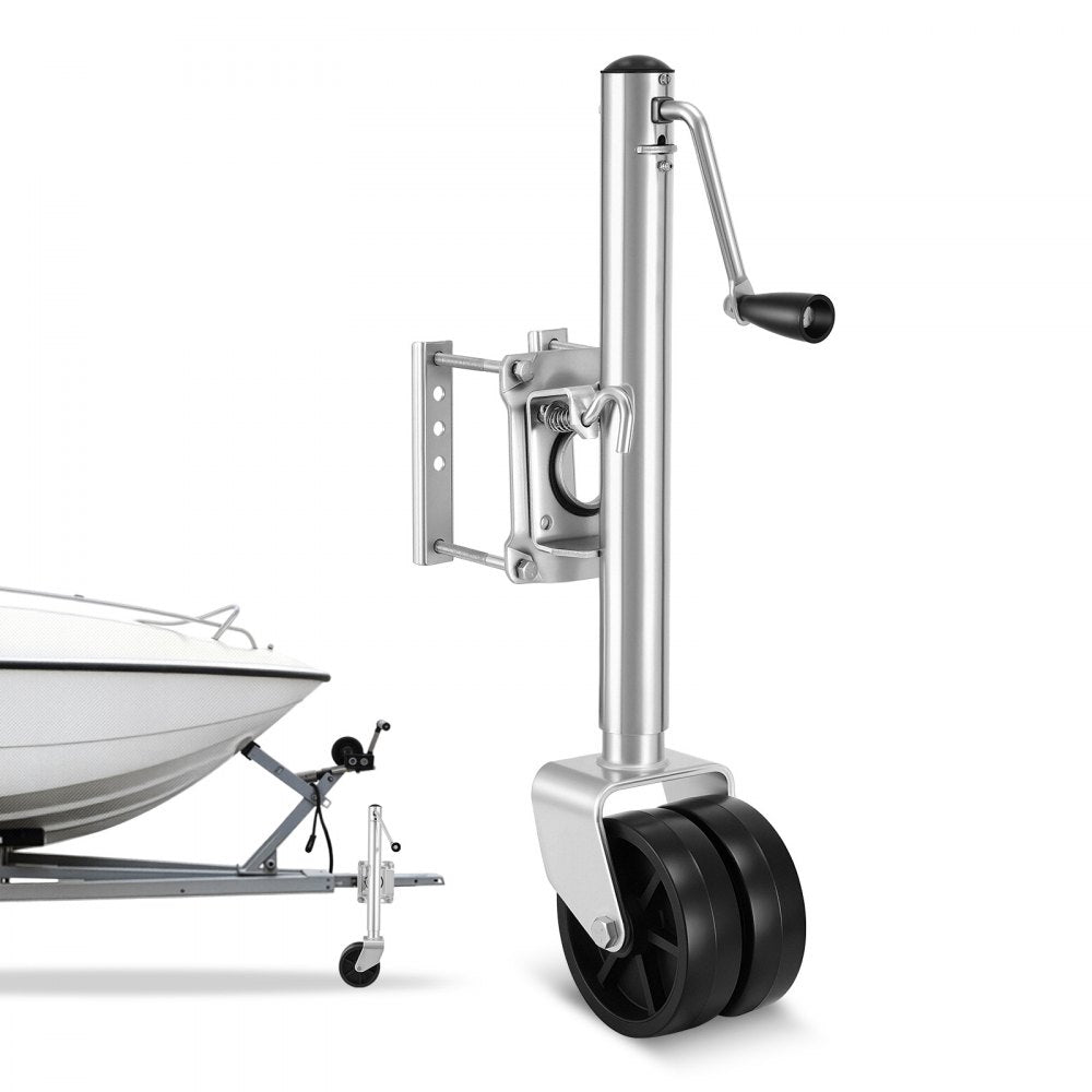 VEVOR Trailer Jack with Wheel, 2000 lbs Load Capacity, Heavy Duty Swivel Boat Trailer Jack with PP Dual Wheel &