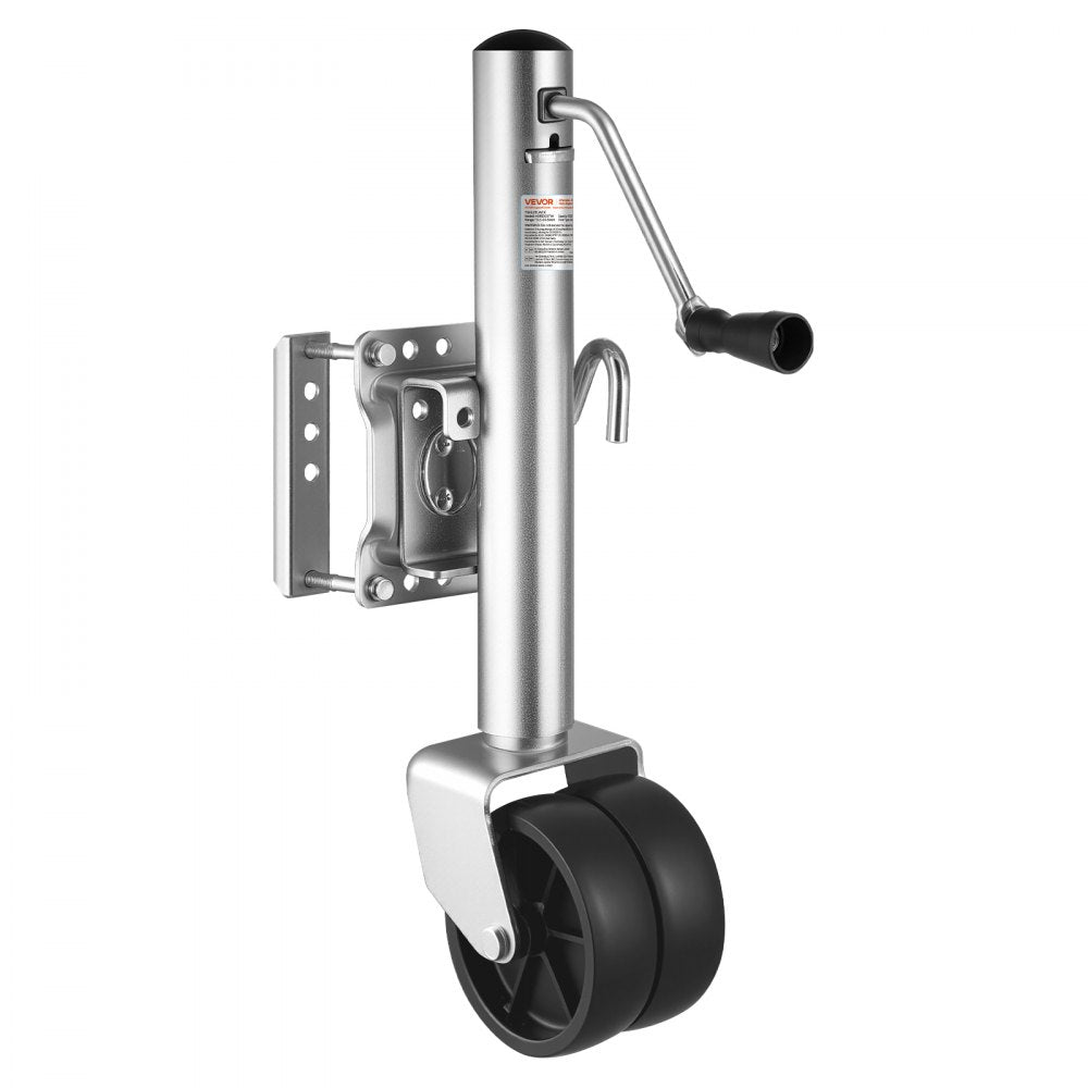 VEVOR Trailer Jack with Wheel, 1500 lbs Load Capacity, Heavy Duty Swivel Boat Trailer Jack with PP Single Wheel &