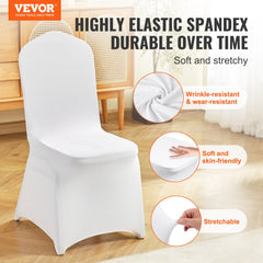 VEVOR Stretch Spandex Folding Chair Covers, Universal Fitted Chair Cover, Removable Washable Protective Slipcovers, for