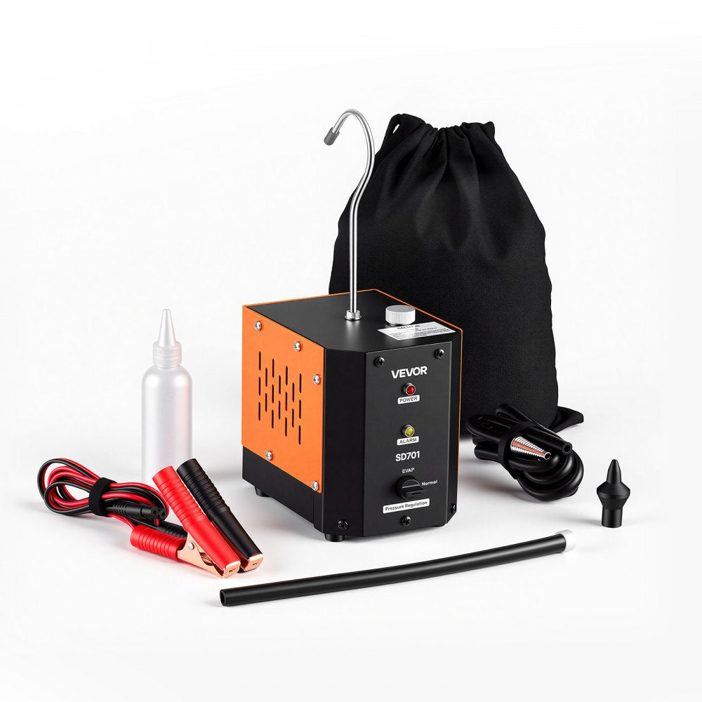 VEVOR Automotive Smoke Machine Leak Detector, DC 12V EVAP Vacuum Diagnostic Tester with Built-in Air Pump, Adjustable
