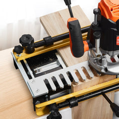 VEVOR Dovetail Jig, 12 in Width, Dove Tailing Router Jigs with 4 Router Bits & 3 Templates, Precise Alignment Dove Tail
