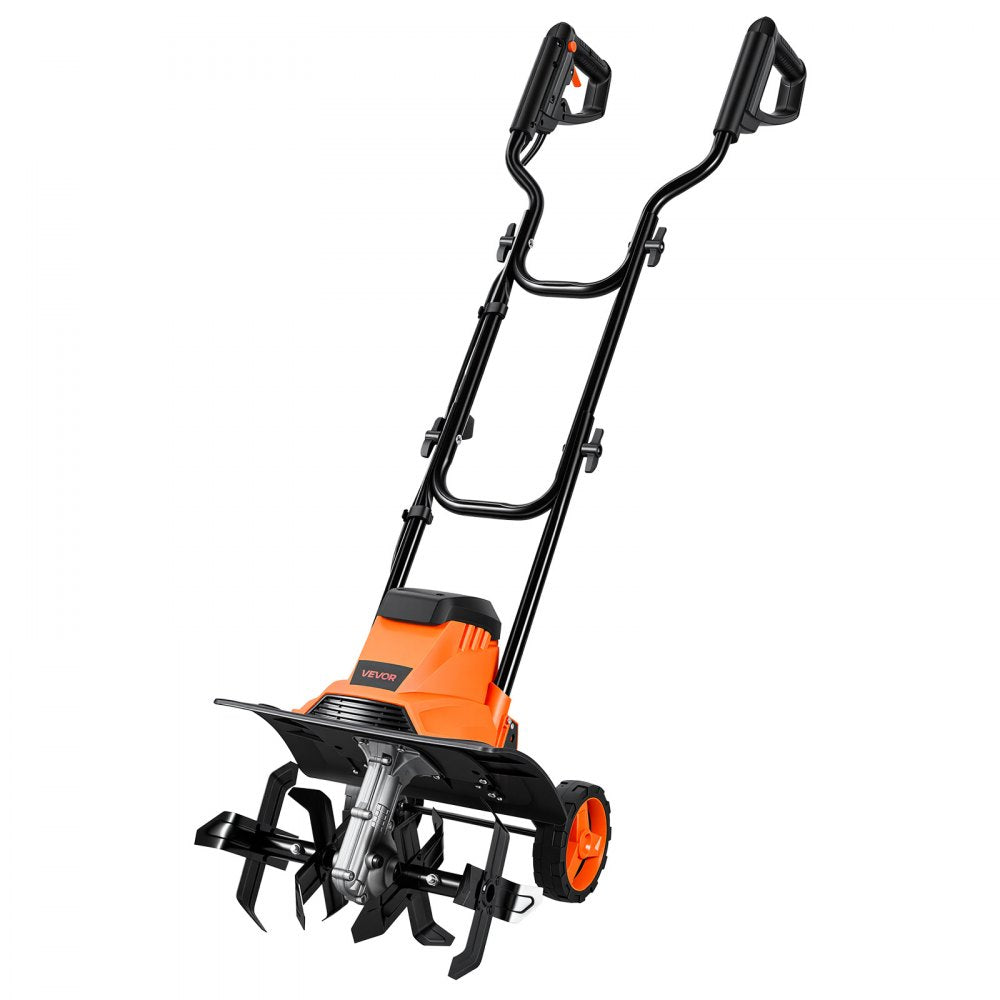 VEVOR Corded Electric Tiller, 14 Inch Tilling Width Garden Rototiller, 10-Amp Motor Heavy-Duty Tilling Machine
