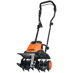 VEVOR 12 Amp Electric Tiller, 18" Tilling Width 3.94" Tilling Depth Corded Electric Tiller/Cultivator, Steel Mn Tines
