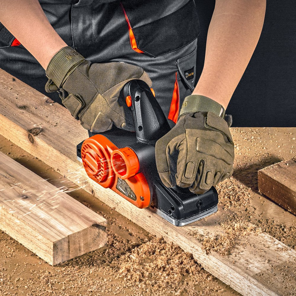 VEVOR Electric Hand Planer, 3-1/4" width Corded Electric Hand Planer, 16500 RPM High-Speed Powerful Electric Handheld