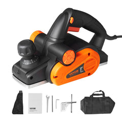 VEVOR Electric Hand Planer, 3-1/4" width Corded Electric Hand Planer, 16500 RPM High-Speed Powerful Electric Handheld