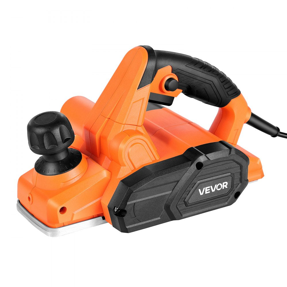 VEVOR Electric Hand Planer, 3-1/4-Inch Cut Width, 7-Amp 16800 RPM Corded Power Handheld Planer for Wood, with