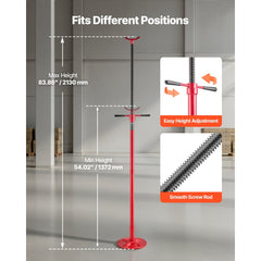 VEVOR Underhoist Support Stand, 3/4 Ton (1653 lbs) Capacity Under Hoist Jack Stand, Lifting from 54.02" to 83.86"