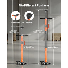 VEVOR Underhoist Support Stand, 1 Ton (2204 lbs) Capacity Under Hoist Jack Stand with Handle, Adjustable Height