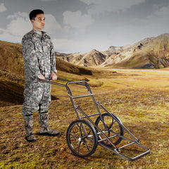 VEVOR Deer Cart, 500 LBS Capacity Folding Game Cart, Deer Cart Game Hauler with 17" Big Rubber Wheel & Ergonomic