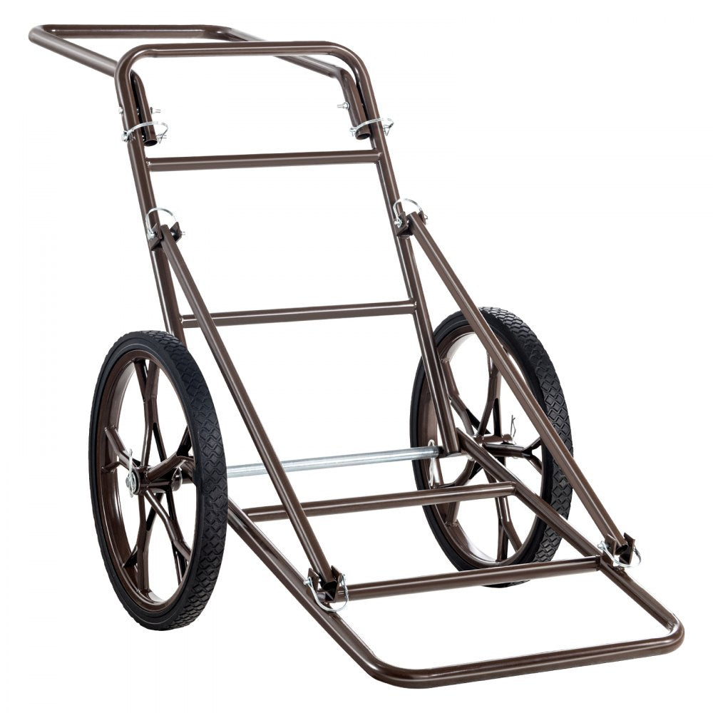VEVOR Deer Cart, 500 LBS Capacity Folding Game Cart, Deer Cart Game Hauler with 17" Big Rubber Wheel & Ergonomic