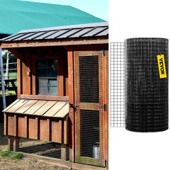 VEVOR Hardware Cloth, 36" x 50' & 1"x1" Mesh Size, Galvanized Steel Vinyl Coated 16 Gauge Chicken Wire Fencing with A
