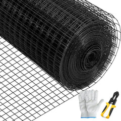VEVOR Hardware Cloth, 36" x 50' & 1"x1" Mesh Size, Galvanized Steel Vinyl Coated 16 Gauge Chicken Wire Fencing with A