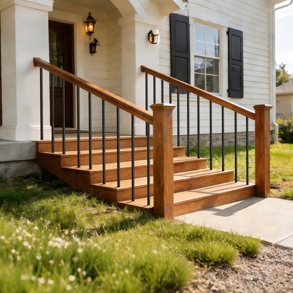 VEVOR 125 Pack Deck Balusters, 36 in Aluminum Railing Spindles, 3/4 in Diameter Hollow Round Metal Decking Stair