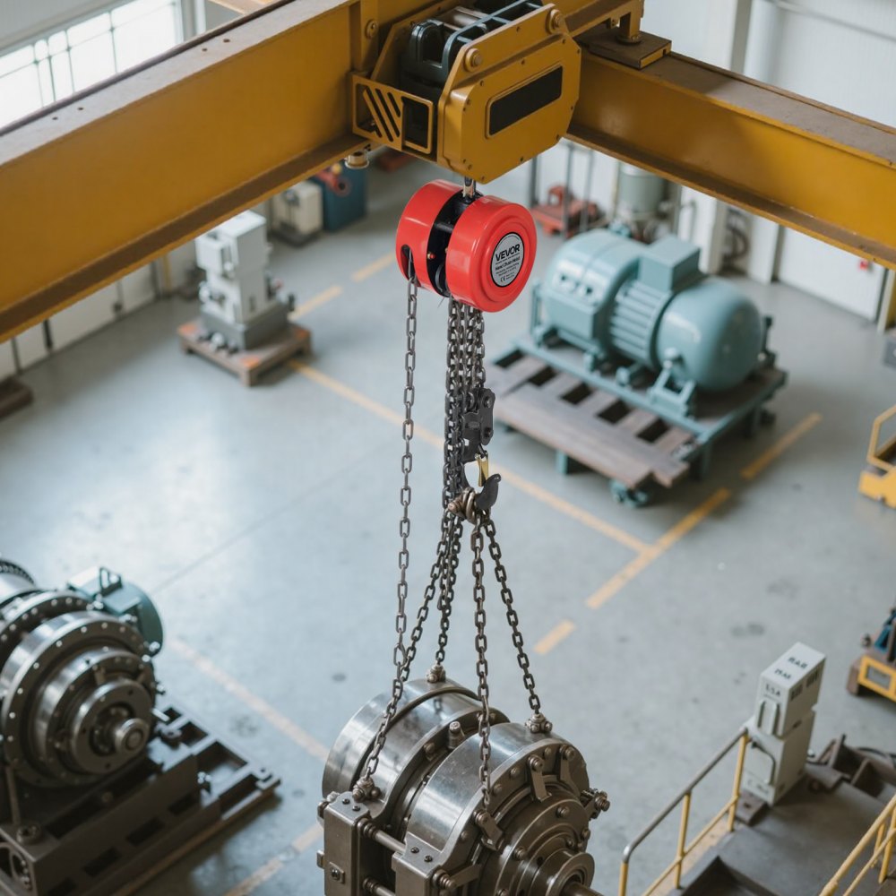 VEVOR Hand Chain Hoist, 2 Ton 4400 lbs Capacity, Manual Chain Block with Upgrade G70 Galvanized Chain, 10 ft Lifting