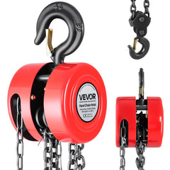 VEVOR Hand Chain Hoist, 2 Ton 4400 lbs Capacity, Manual Chain Block with Upgrade G70 Galvanized Chain, 10 ft Lifting