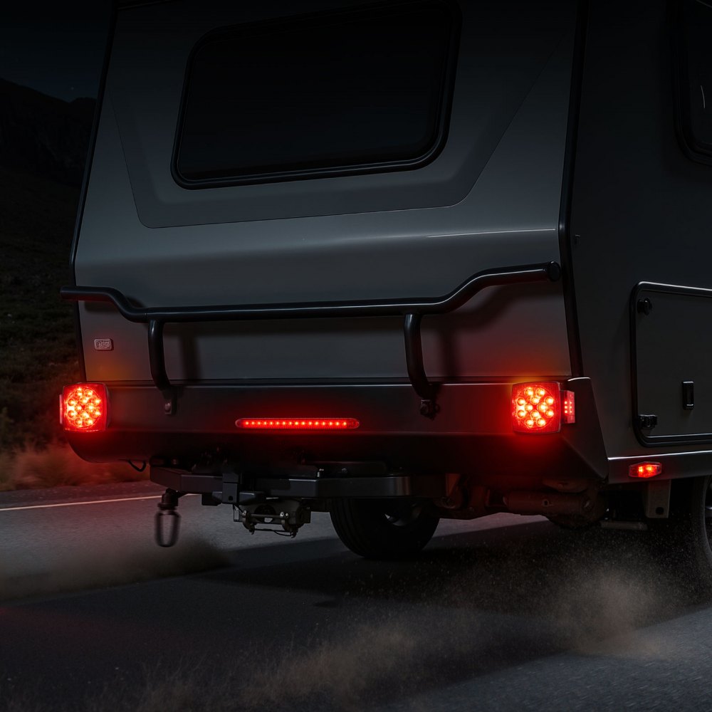 VEVOR Trailer Lights, 12V LED Trailer Tail Lights Kit with Stop Brake Turn Tail License Plate Clearance Lamp