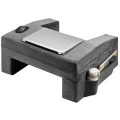 VEVOR Reading Pillow, Lap Desk Pillow with Washable Cloth, Large Bed Pillow with 2 Pockets and Cup Holder, Memory Foam