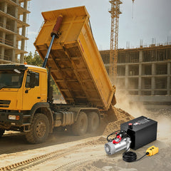 VEVOR 12 Quart Hydraulic Pump, Single Acting Hydraulic Power Unit, 3200 PSI Max Relief Pressure, 0.91 GPM Flow Rate