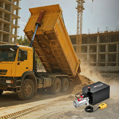 VEVOR 20 Quart Hydraulic Pump, Single Acting Hydraulic Power Unit, 3200 PSI Max Relief Pressure, 0.91 GPM Flow Rate